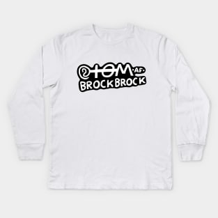 tom af brockbrock - the logotype Kids Long Sleeve T-Shirt